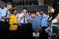 Anubhavinchu Raja Movie 3rd Song Launch at AMB Mall